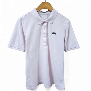 LACOSTE 라코스테 연핑크 반팔 카라티 여성55반