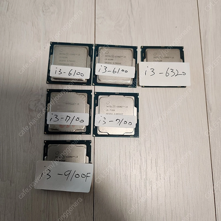 i3-6100 i3-6320 i3-7100 i3-9100F CPU 단품 이미지