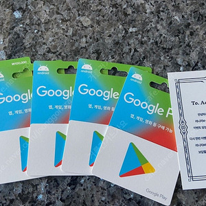 구글기프트카드 10만원권 5매
