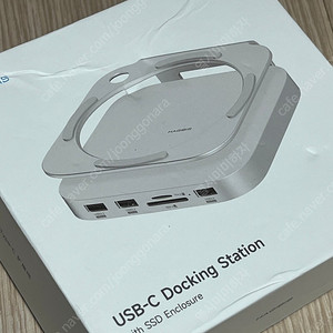 Hagibis USB C 허브, M.2 SSD 인클로저 포함, 맥 미니 M4/M4 프로 스탠드, C타입 도킹 스테이션 SSD 케이스, USB3.2 Gen2 SD4.0 TF4.0