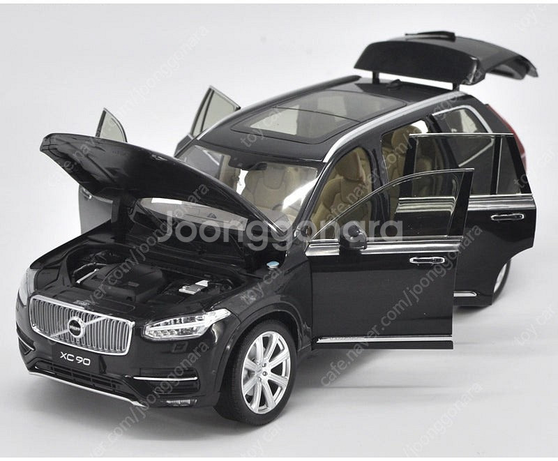 1:18 볼보 XC90 SUV 블랙 고급형 다이캐스트 ...--3