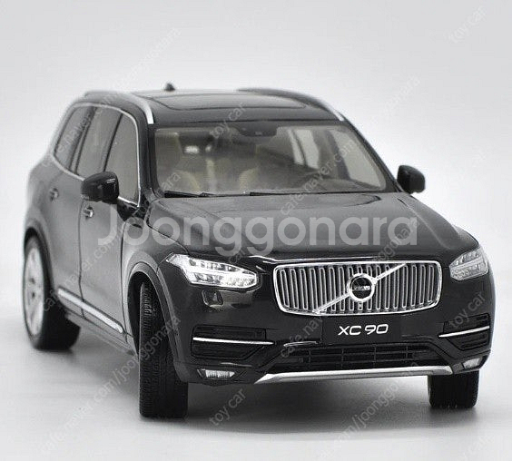 1:18 볼보 XC90 SUV 블랙 고급형 다이캐스트 ...--4