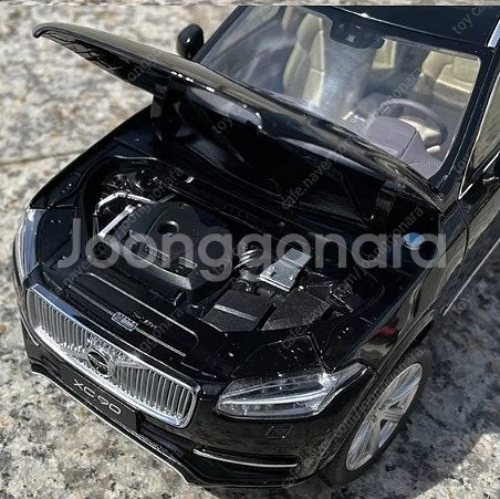 1:18 볼보 XC90 SUV 블랙 고급형 다이캐스트 ...--6