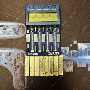 skyrc nc1500충전기 + mini-z 충전지 8개(미니지)