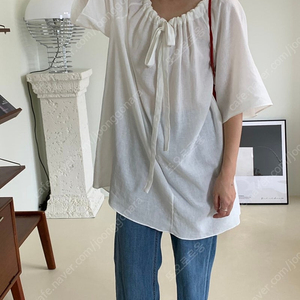 린넨 롱 블라우스 새상품