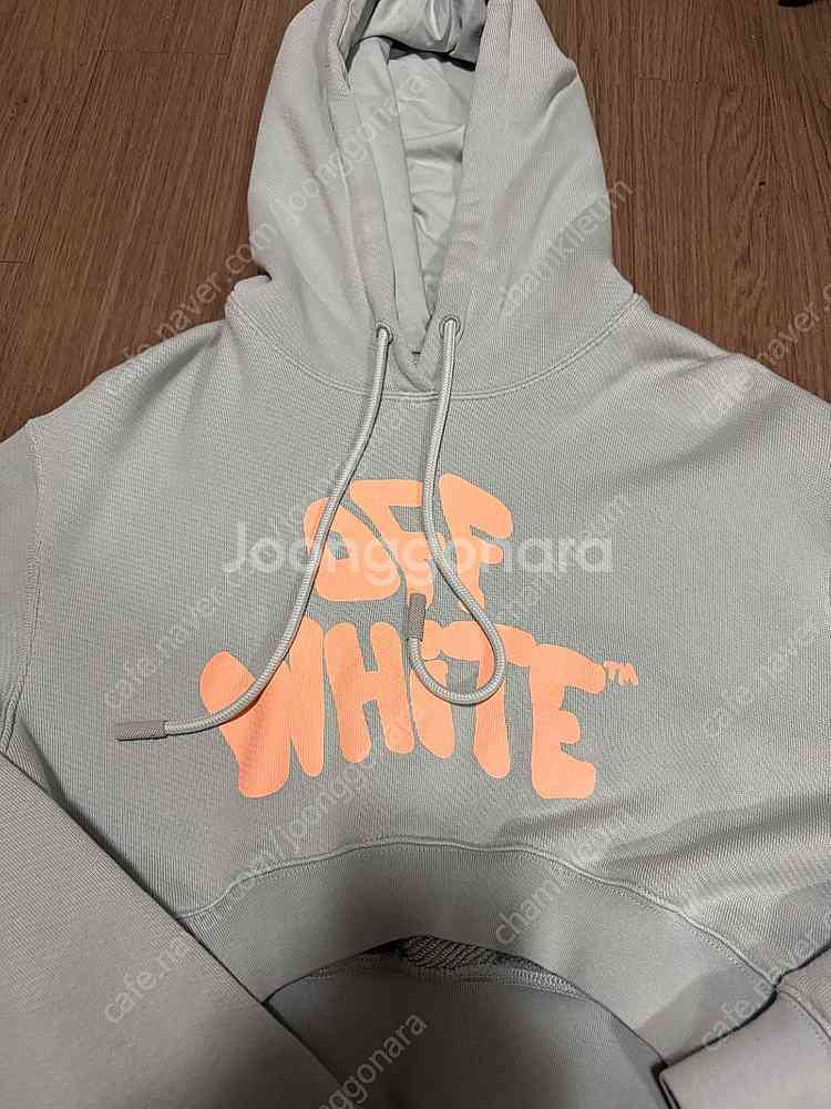 오프화이트 크롭후디--3