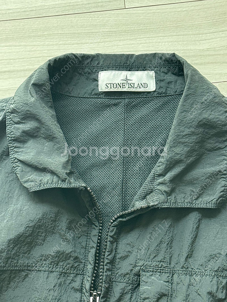스톤아일랜드 나일론 메탈 오버셔츠 XL 24fw--5