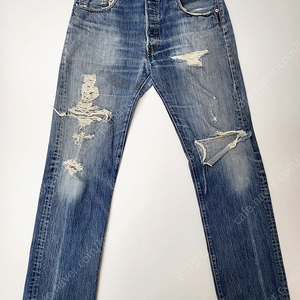 빈티지 리바이스(Vintage Levis) 501 디스트로이드진 레드탭