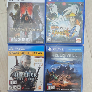 ps5 드래곤즈 도그마2 ps4 위쳐3 고티 헬다이버즈1 나루티밋 스톰4