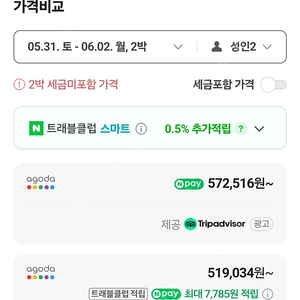 잠실 올림픽파크텔 2025년 5월31~6월2일 2박3일/트윈배드