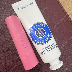 록시땅 드라이스킨 핸드크림 30ml + eos립밤