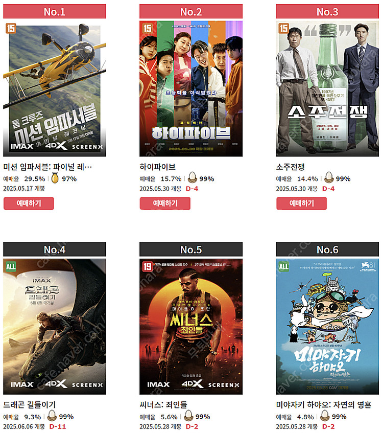 CGV 영화예매 1인 8,500원 / 2인 17,000...--0