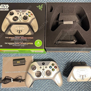 Xbox 스타워즈 만달로리안 컨트롤러 한정판 + 충전독 포함