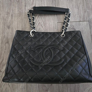 샤넬 그레인드 카프스킨 GST 쇼핑 토트 체인 숄더 백