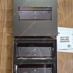 광주) 커세어 도미네이터 티타늄 ddr5 6000 cl30 32GB (16GBx2) 램 RAM