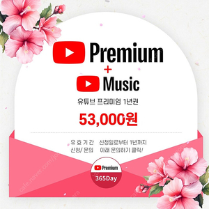 유튜브프리미엄 365데이 매달 4천원대로