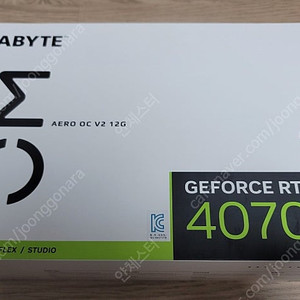 GIGABYTE 지포스 RTX 4070 Ti AERO OC V2