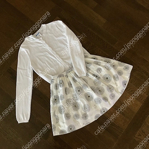 자카디 물결 가디간 12Y+ 스커트 set