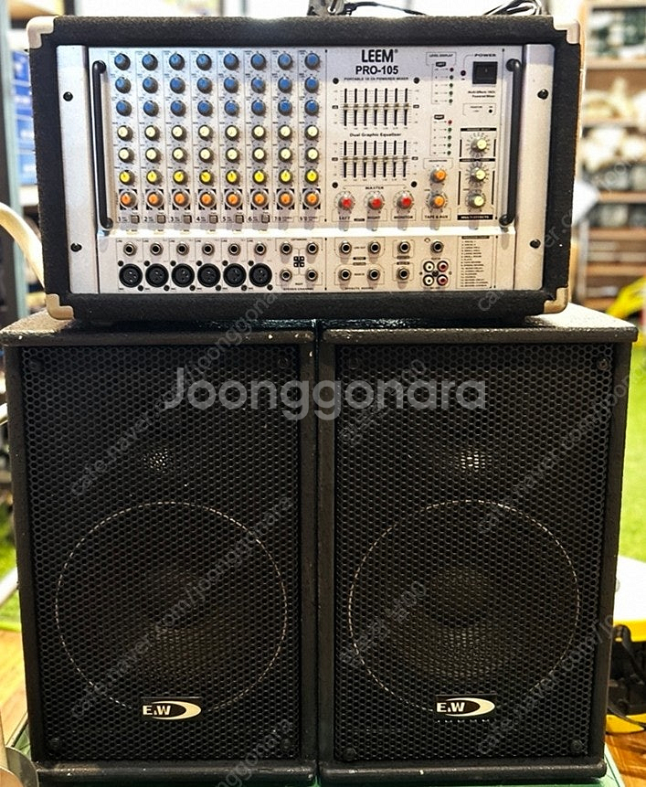 LEEM PRO-105파워드믹서앰프 E&W Q-10/Q...--0