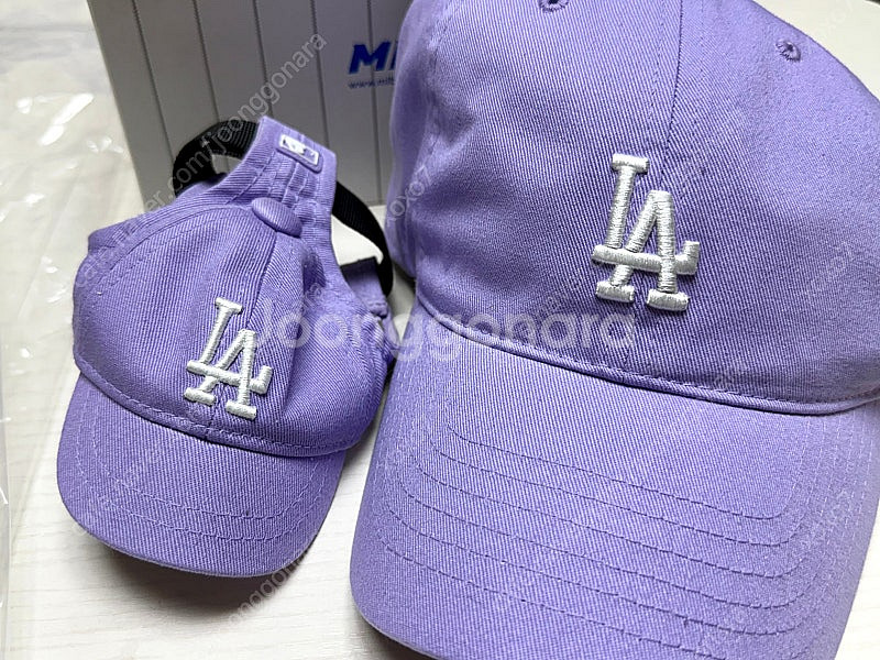 MLB모자 성인용 & 애견모자 세트 새상품--0