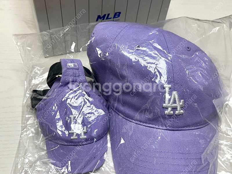 MLB모자 성인용 & 애견모자 세트 새상품--5