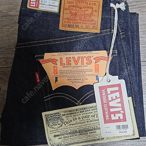 리바이스 LVC 1954 501 리지드 W32L32 사이즈 팝니다.