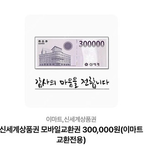 신세계 상품권30만원-이마트상품권