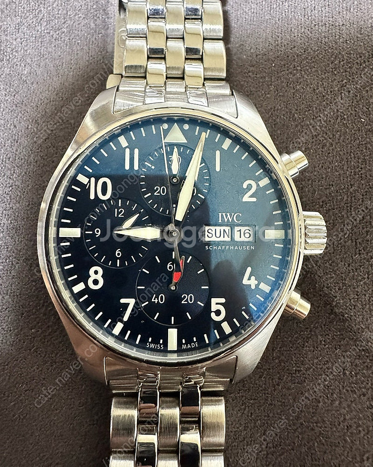 iwc 파일럿 신형 41 청판 판매 합니다--3