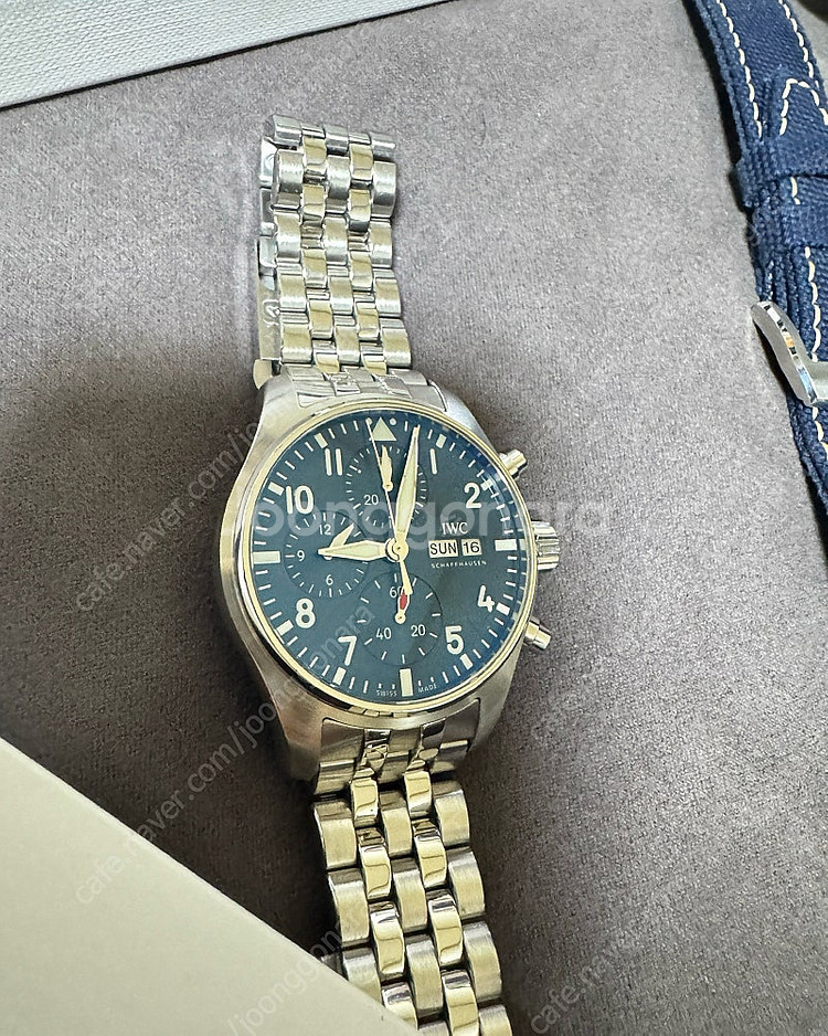 iwc 파일럿 신형 41 청판 판매 합니다--6