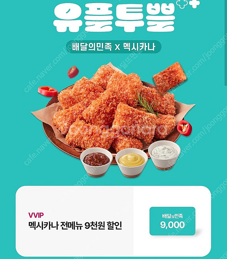 배민 멕시카나 9천원 할인권--0