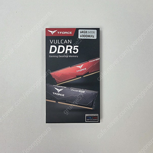팀그룹 메모리 TeamGroup T-Force DDR5-6000 CL38 Vulcan Black 64GB (32Gx2)