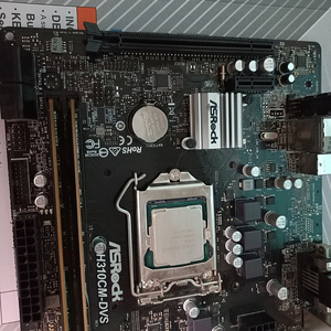 ASROCK h310cm-dvs 메인보드 + 인텔G4930 CPU + 삼성 ddr3 8g+4g