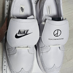 피스마이너스원 화이트 280사이즈(Nike x Peaceminusone Kwondo1 White)팝니다 dh2482-100