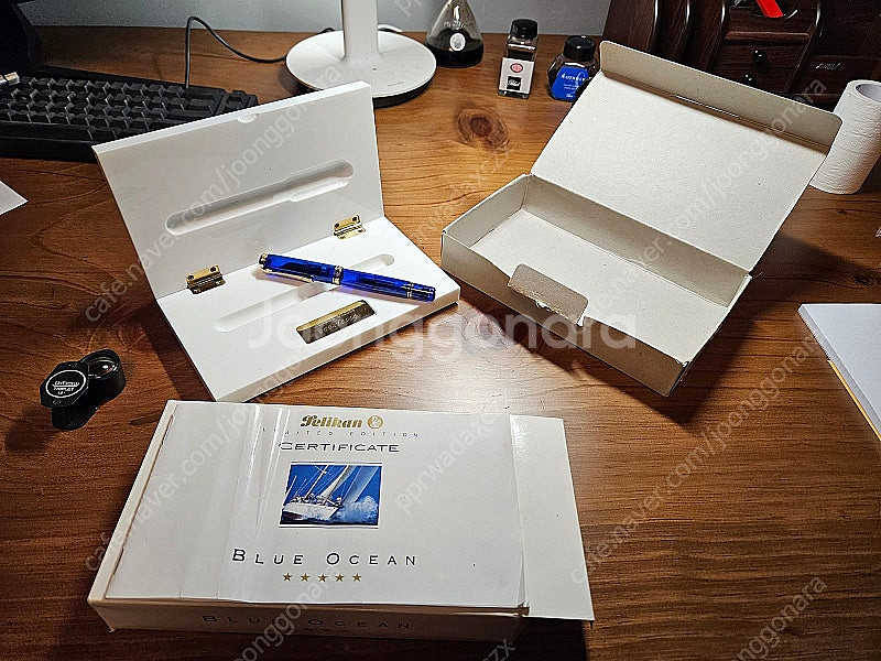 희귀 새상품 펠리칸 M800 블루 오션--4