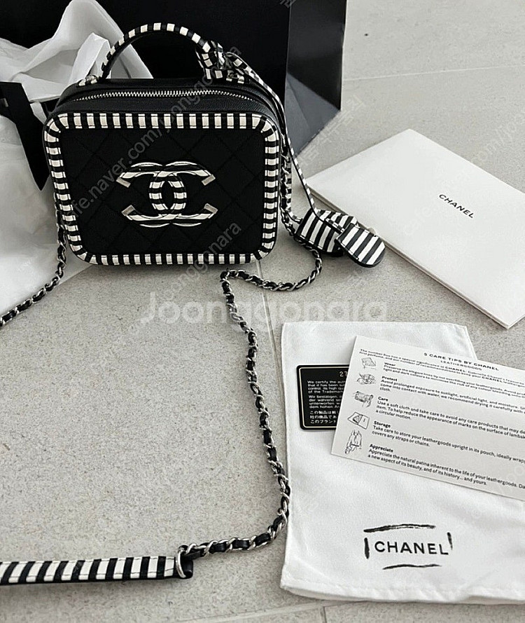 샤넬 코스메틱백 탑핸들 시즌백--1