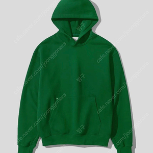 인템포무드 해비 코튼 후드티 그린 XL size
