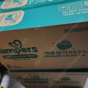팸퍼스 베이비드라이 팬티 5단계