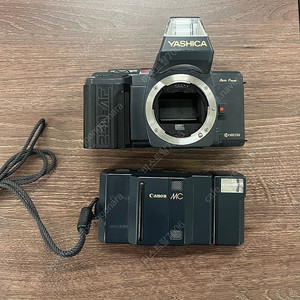 필름카메라 코니카 POP, 캐논 MC, 야시카 AUTO FOCUS SLR 일괄