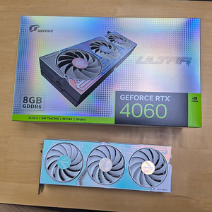 그래픽카드colorful igame 지포스 rtx 4060 ultra oc 화이트