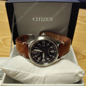 --->시티즌(CITIZEN)시계 에코드라이브 블루다이얼 파일럿워치 가죽시계 팔아요