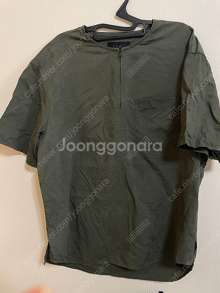 타임 옴므 105 반팔 여름 린낸소재--0
