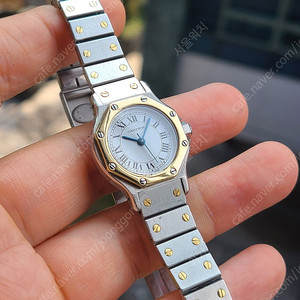 [정품] 까르띠에 산토스 옥타곤 18K 콤비 SM 스몰 사이즈 여성용 (Cartier Santos Octagon SM)