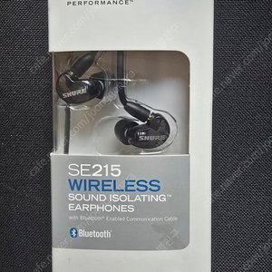 슈어 SHURE SE215 BT 블루투스 블랙 무선이어폰 미개봉 새제품