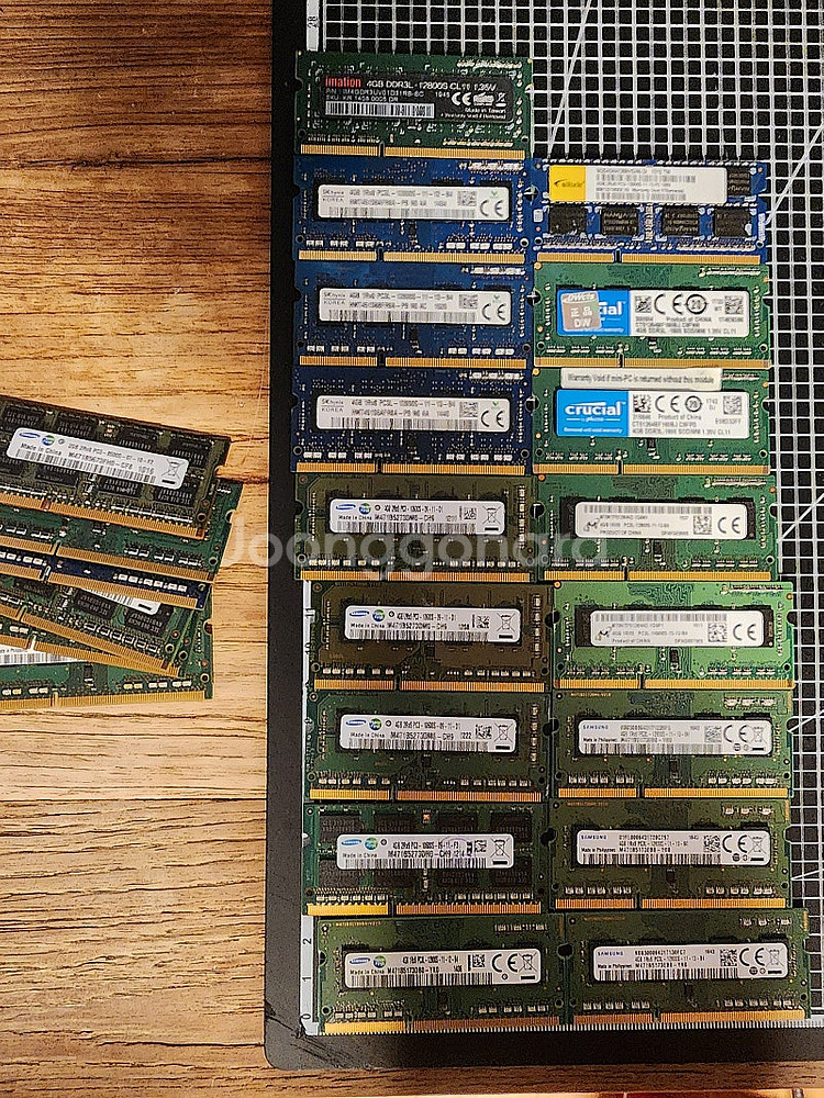 노트북 램 ddr3 4g 17개 (2g 6개 서비스)--0