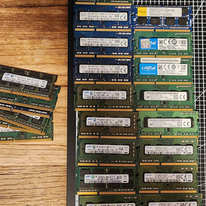 노트북 램 ddr3 4g 17개 (2g 6개 서비스)
