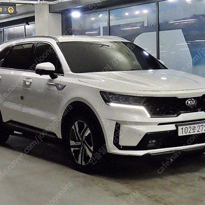 쏘렌토 중고 가격 흰색 2021년식 HEV 1.6 4WD 시그니처 수원중고차