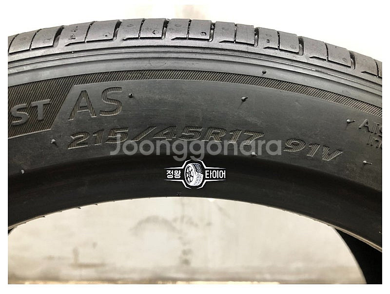 중고타이어 한국타이어 키너지STAS 215/45R17 ...--6
