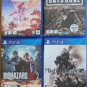 ps4바이오하자드re2,데이즈곤,니어오토마타