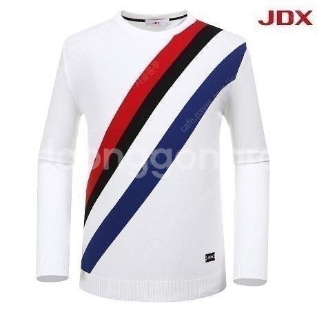 JDX 골프 남성 사선4색 라운드 니트티셔츠--0