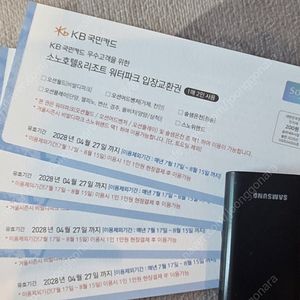 소노호텔 리조트 워터파크 이용권 4장-8인